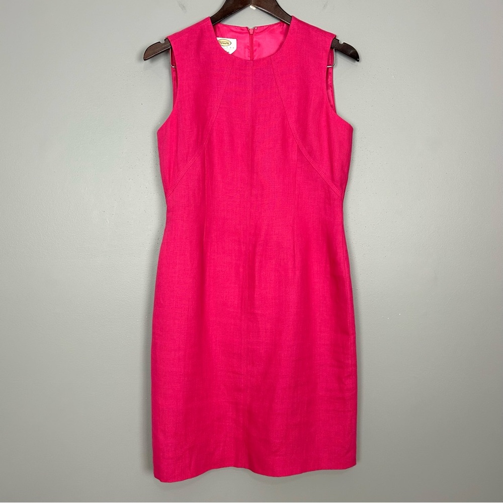 Vintage Fuchsia Sleeveless Midi Dress
